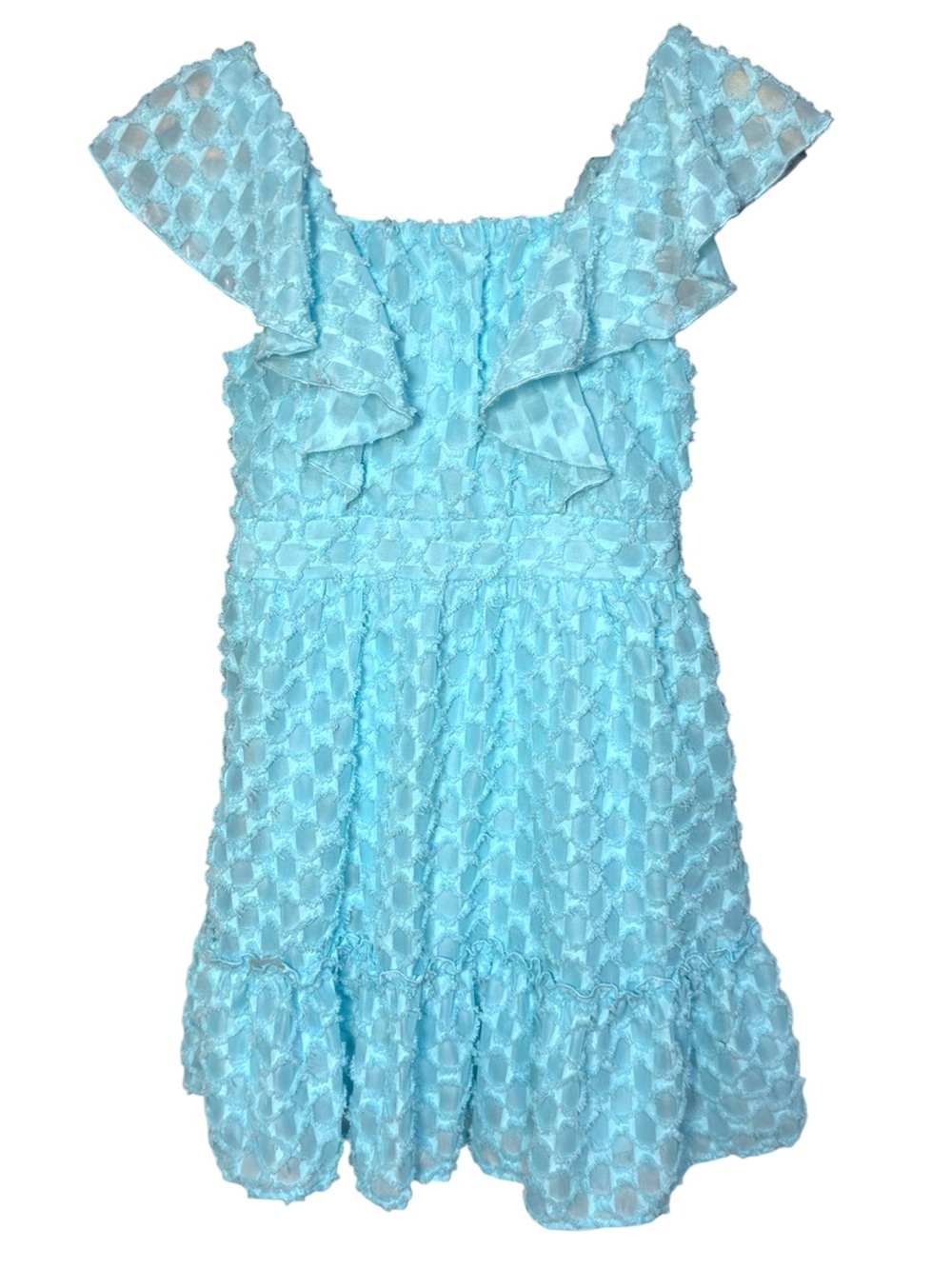 Girl’s Emerald Sundae light blue ruffled dress Size 10 | g